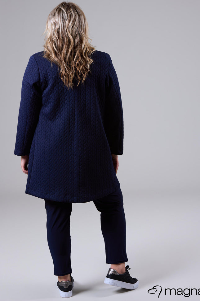 Magna Blazer Kort N-2401 Navy Blauw