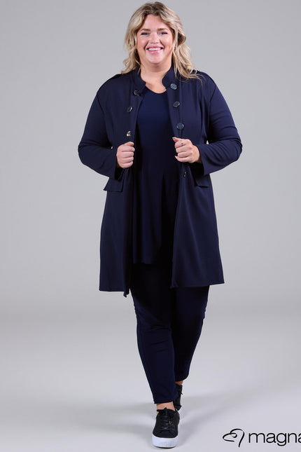 Magna Basic Vest N-8005 Navy Blauw