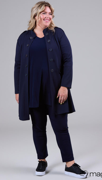 Magna Basic Vest N-8005 Navy Blauw