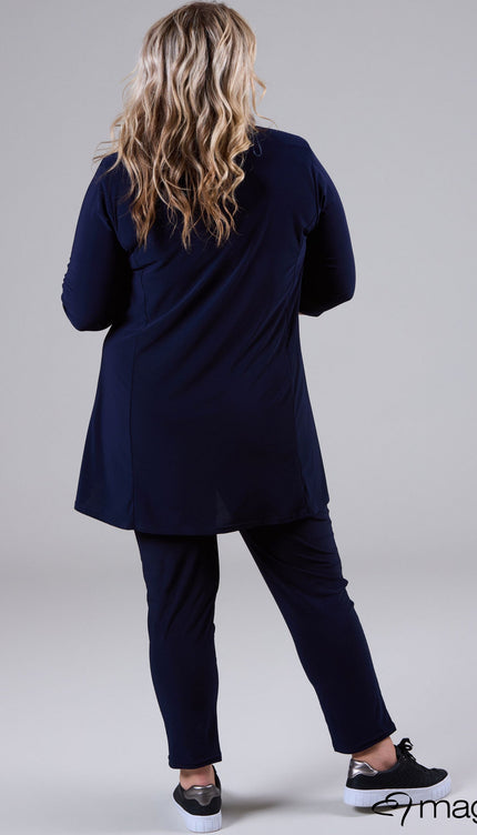 Magna Basic Vest N-8005 Navy Blauw