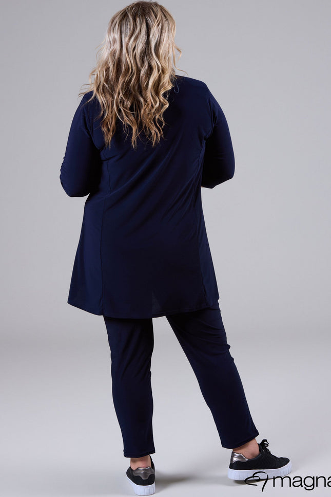 Magna Basic Vest N-8005 Navy Blauw