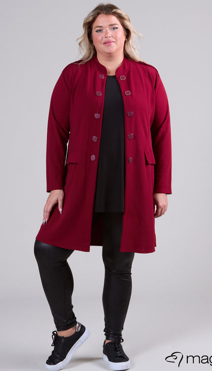 Magna Basic Vest N-8005 Wijn Rood