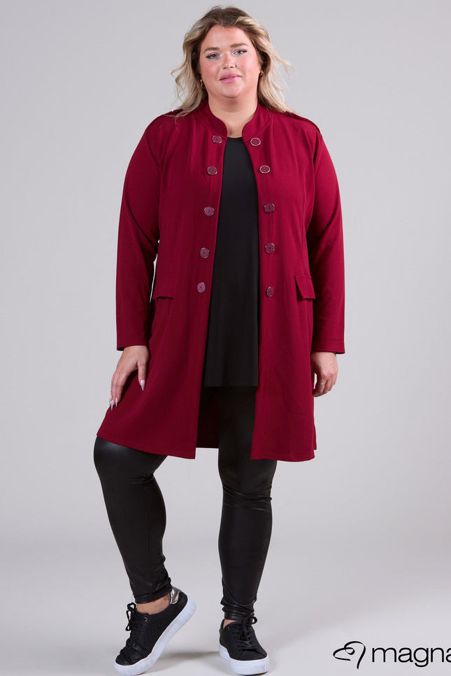 Magna Basic Vest N-8005 Wijn Rood