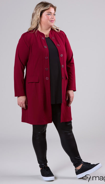 Magna Basic Vest N-8005 Wijn Rood