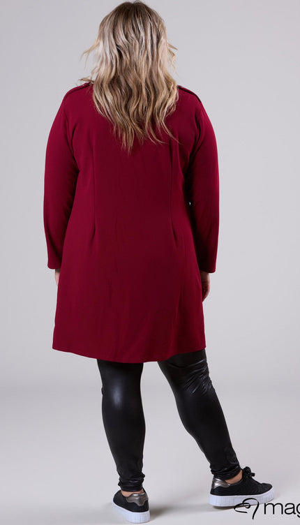 Magna Basic Vest N-8005 Wijn Rood