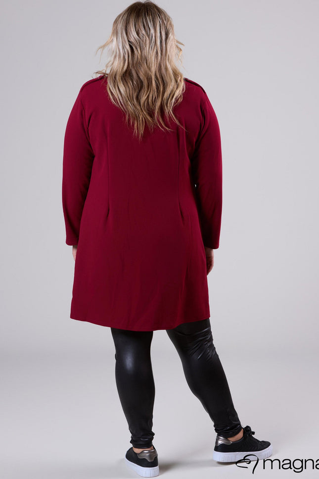 Magna Basic Vest N-8005 Wijn Rood