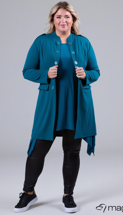 Magna Basic Vest N-8005 Petrol Blauw