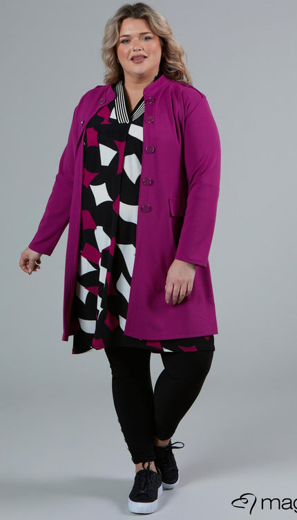 Magna Basic Vest N-8005 Magenta Roze
