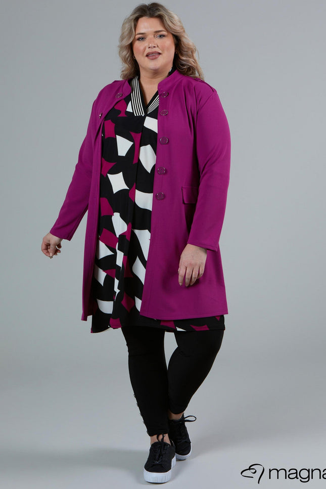 Magna Basic Vest N-8005 Magenta Roze