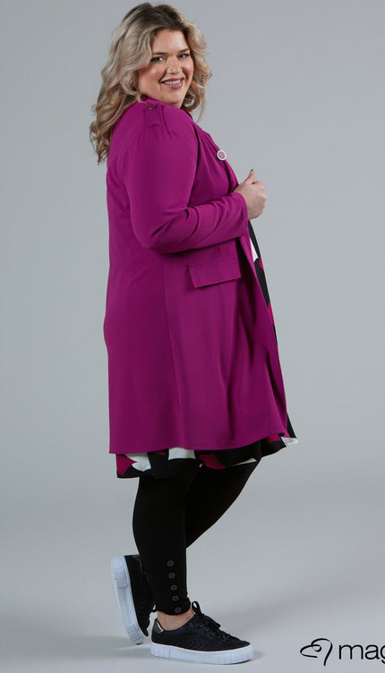 Magna Basic Vest N-8005 Magenta Roze