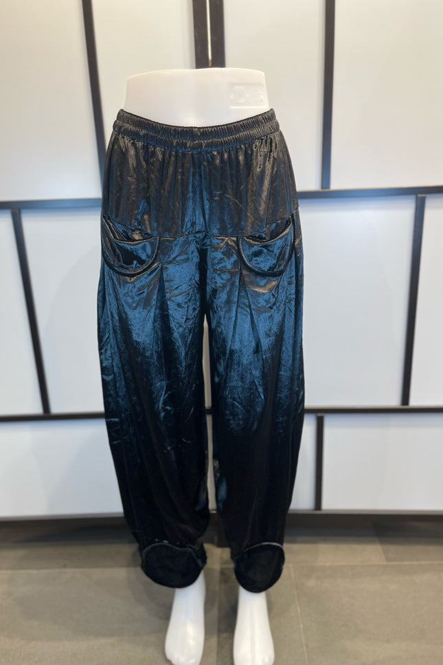 Normal Crazy Pants Sindy Extra Lang Satijn Zwart