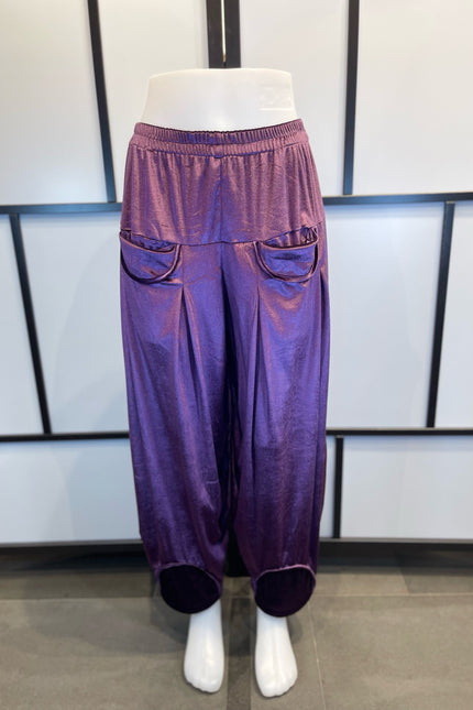 Normal Crazy Pants Sindy Extra Lang Satijn Paars