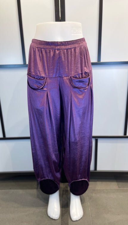 Normal Crazy Pants Sindy Extra Lang Satijn Paars