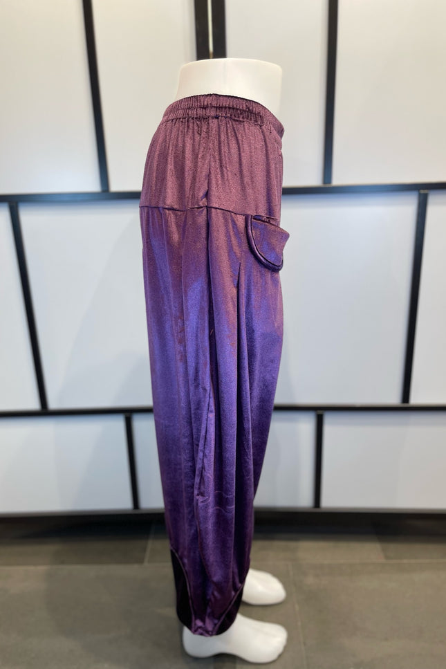 Normal Crazy Pants Sindy Extra Lang Satijn Paars
