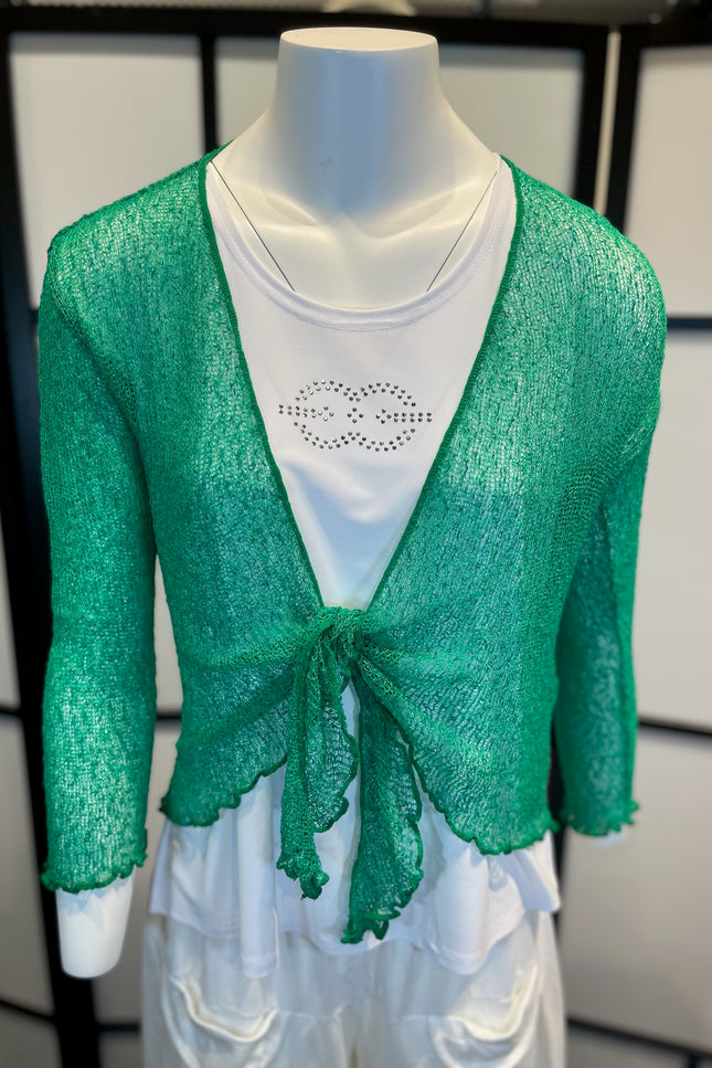 Normal Crazy Vest Ikat Groen