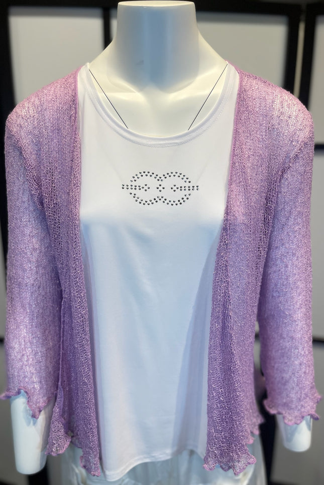 Normal Crazy Vest Ikat Lila Paars