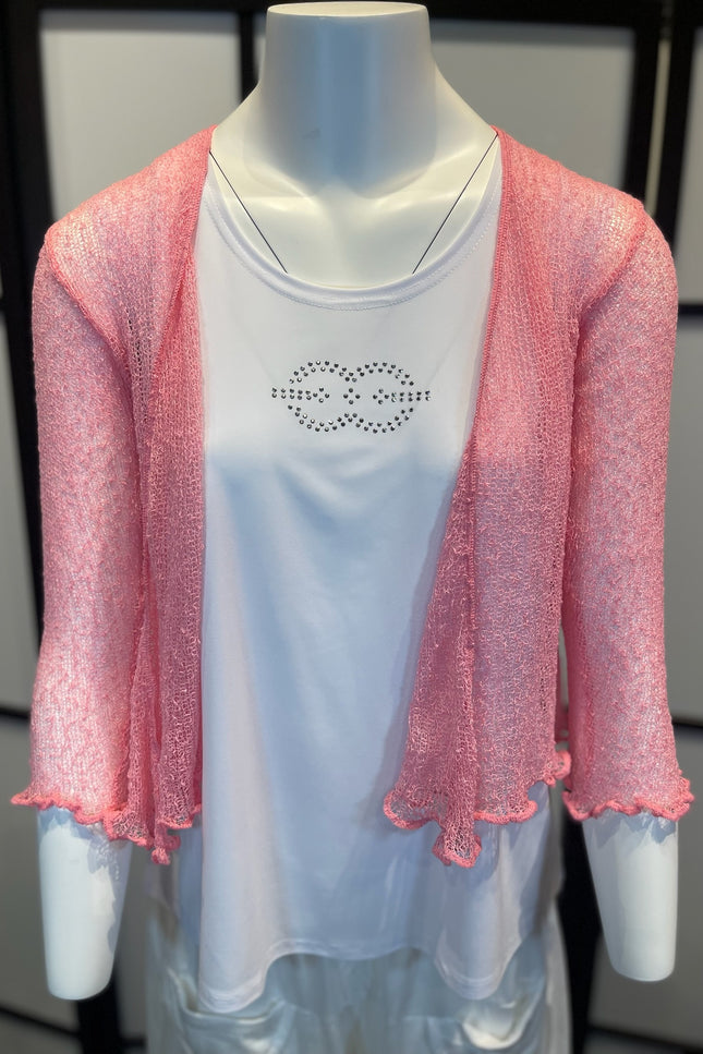 Normal Crazy Vest Ikat Licht Roze