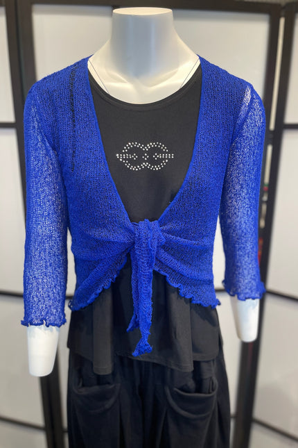 Normal Crazy Vest Ikat Donker Blauw