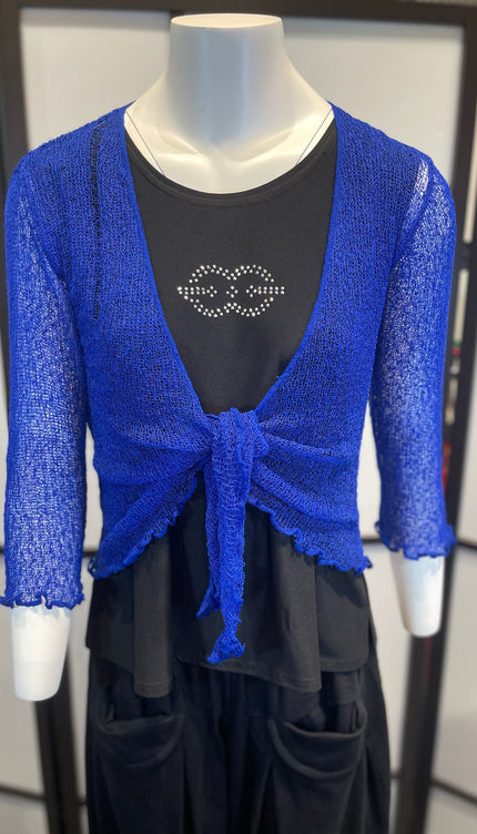 Normal Crazy Vest Ikat Donker Blauw