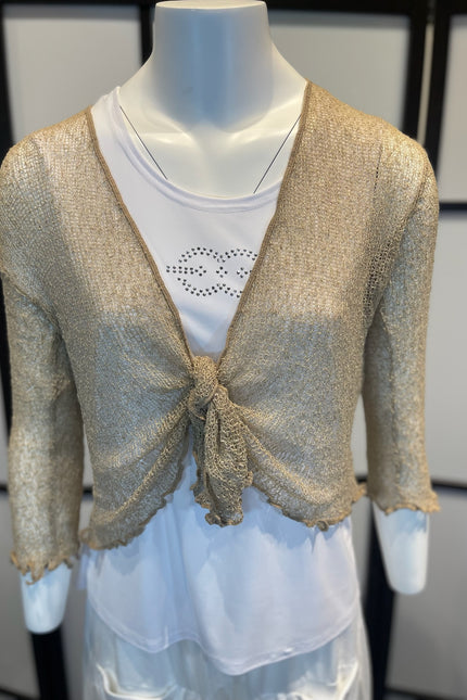 Normal Crazy Vest Ikat Zand Bruin