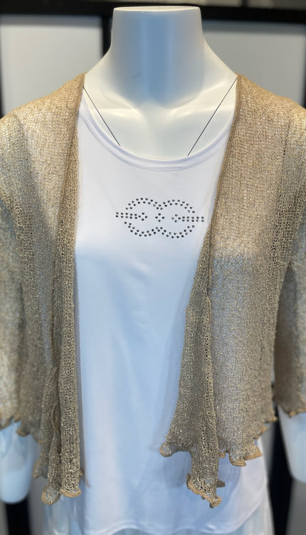 Normal Crazy Vest Ikat Zand Bruin