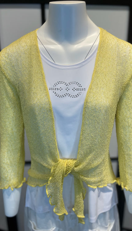 Normal Crazy Vest Ikat Licht Geel