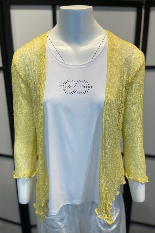 Normal Crazy Vest Ikat Licht Geel