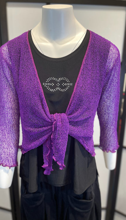 Normal Crazy Vest Ikat Donker Paars