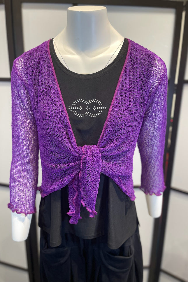 Normal Crazy Vest Ikat Donker Paars