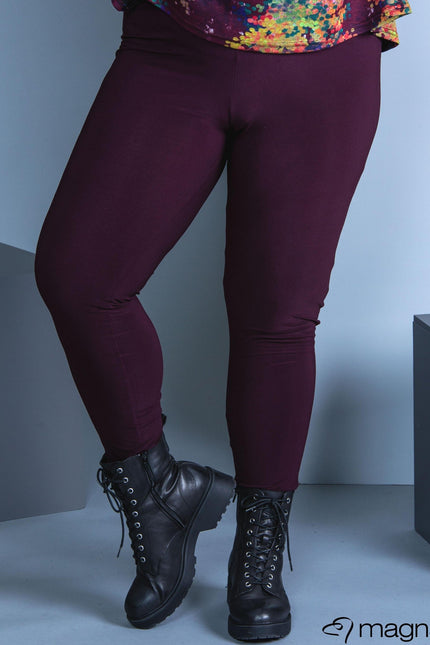Magna Basic Legging F-23 Plum Paars