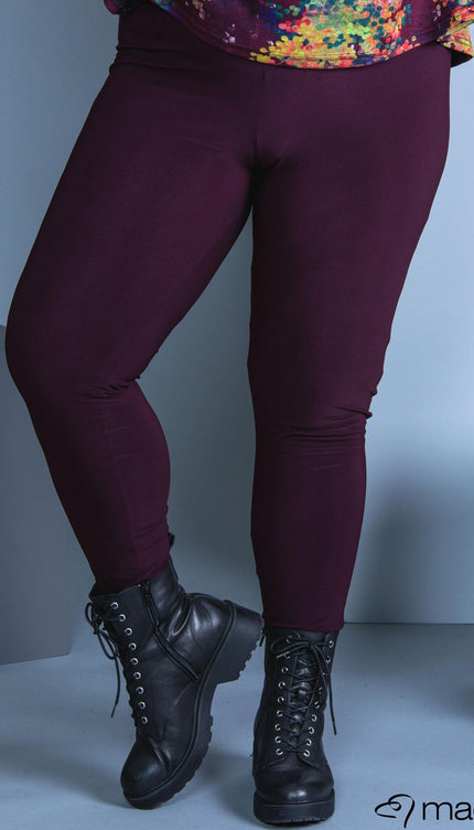 Magna Basic Legging F-23 Plum Paars