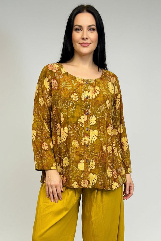 Normal Crazy Top New Moza Long Sleeve Print