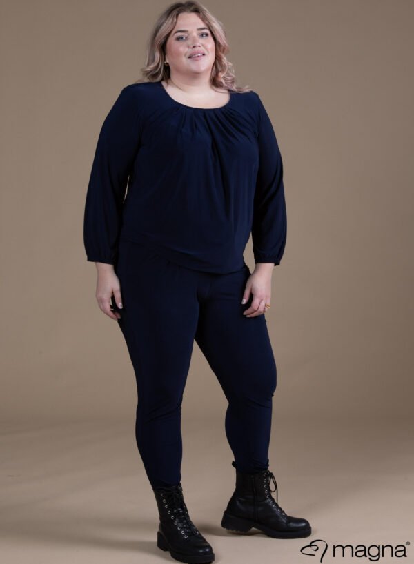 Magna Basic Top B-8022 Donker Blauw - Afbeelding 2