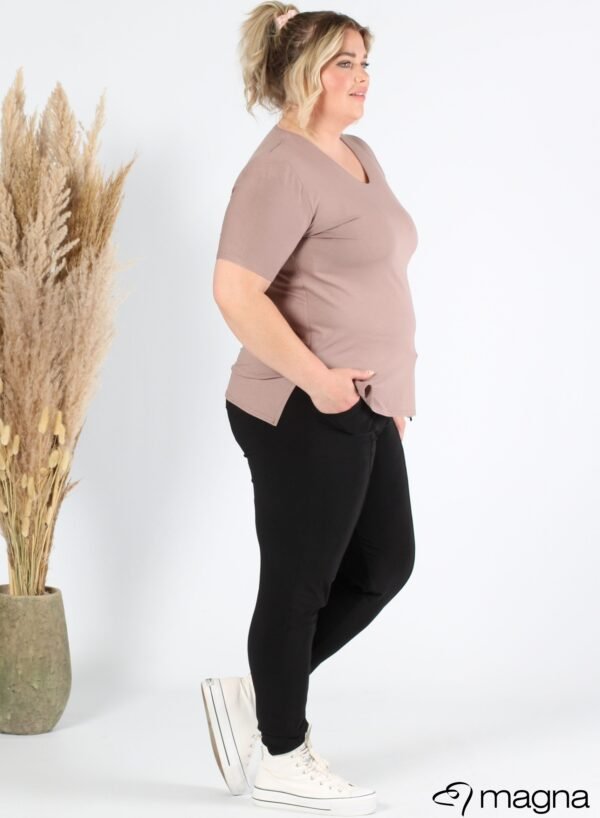 Magna Basic Top B-0004 Taupe - Afbeelding 2